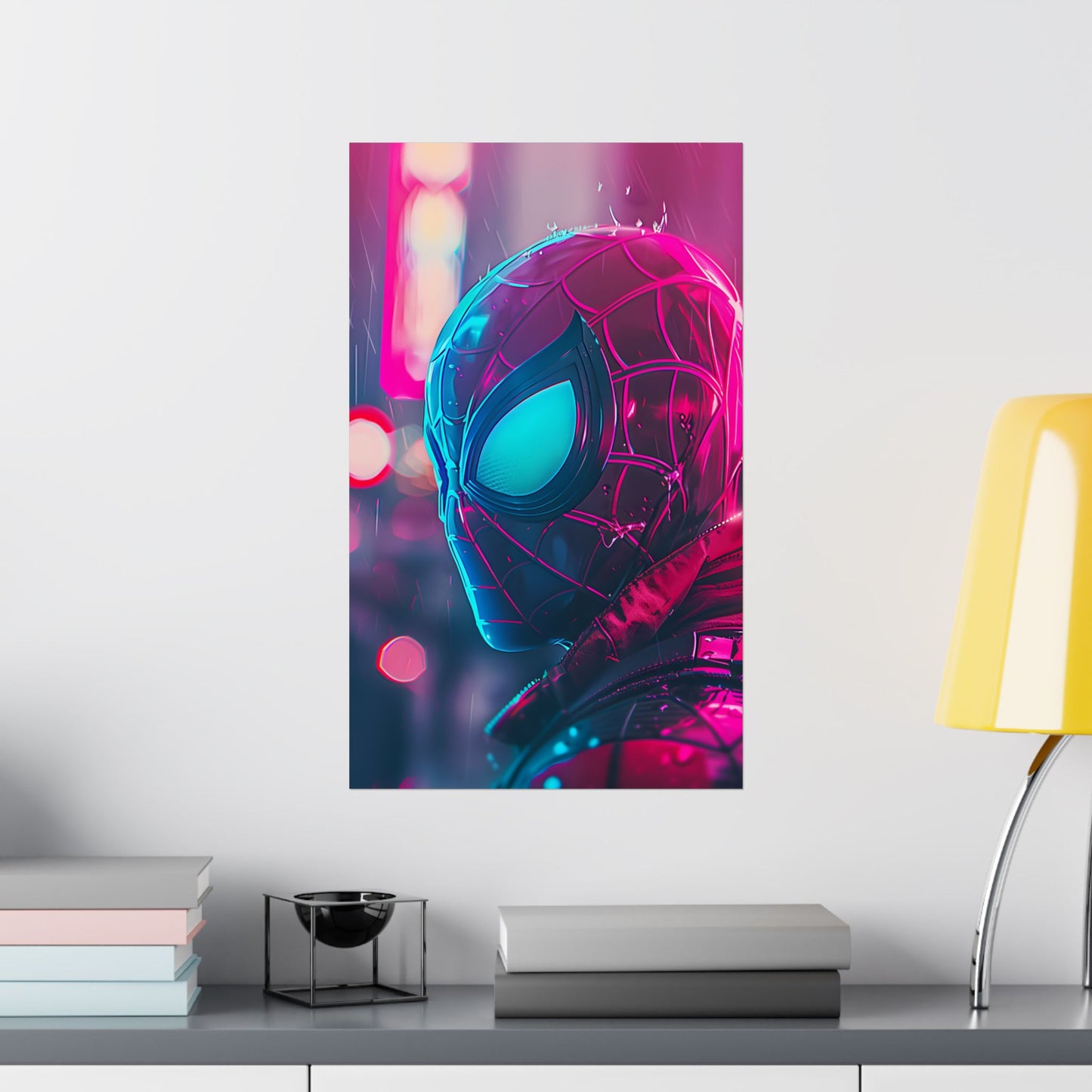 Neon Web Warrior Poster