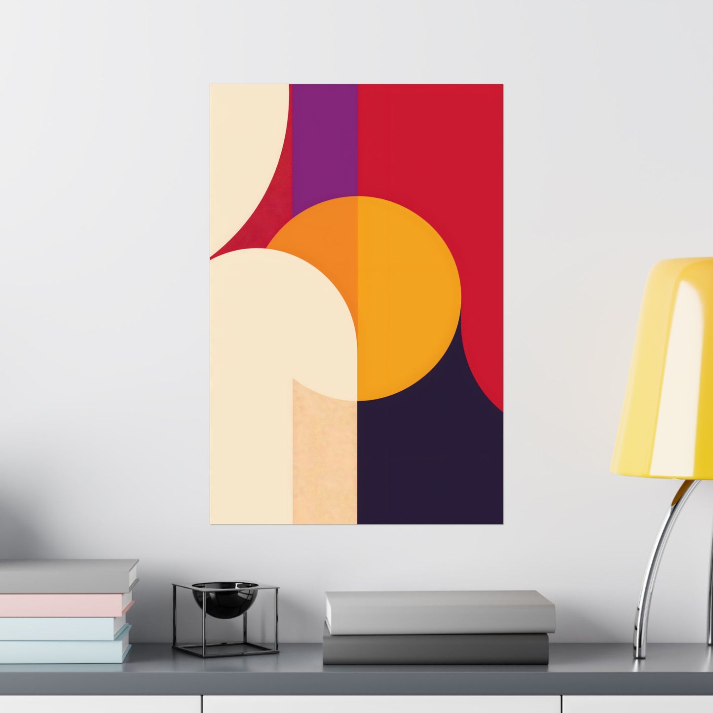 Sunset Geometry Poster