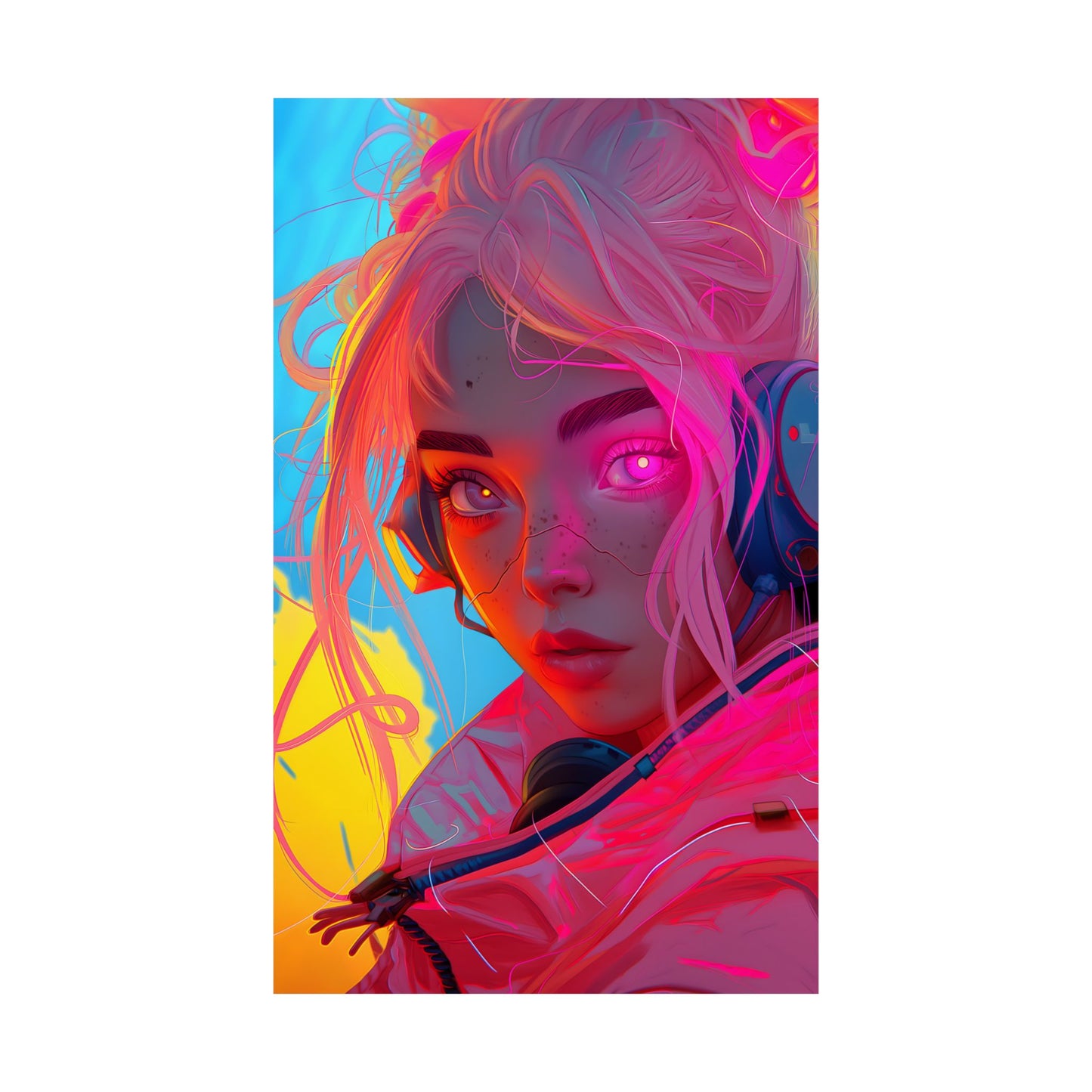 Neon Vision Poster