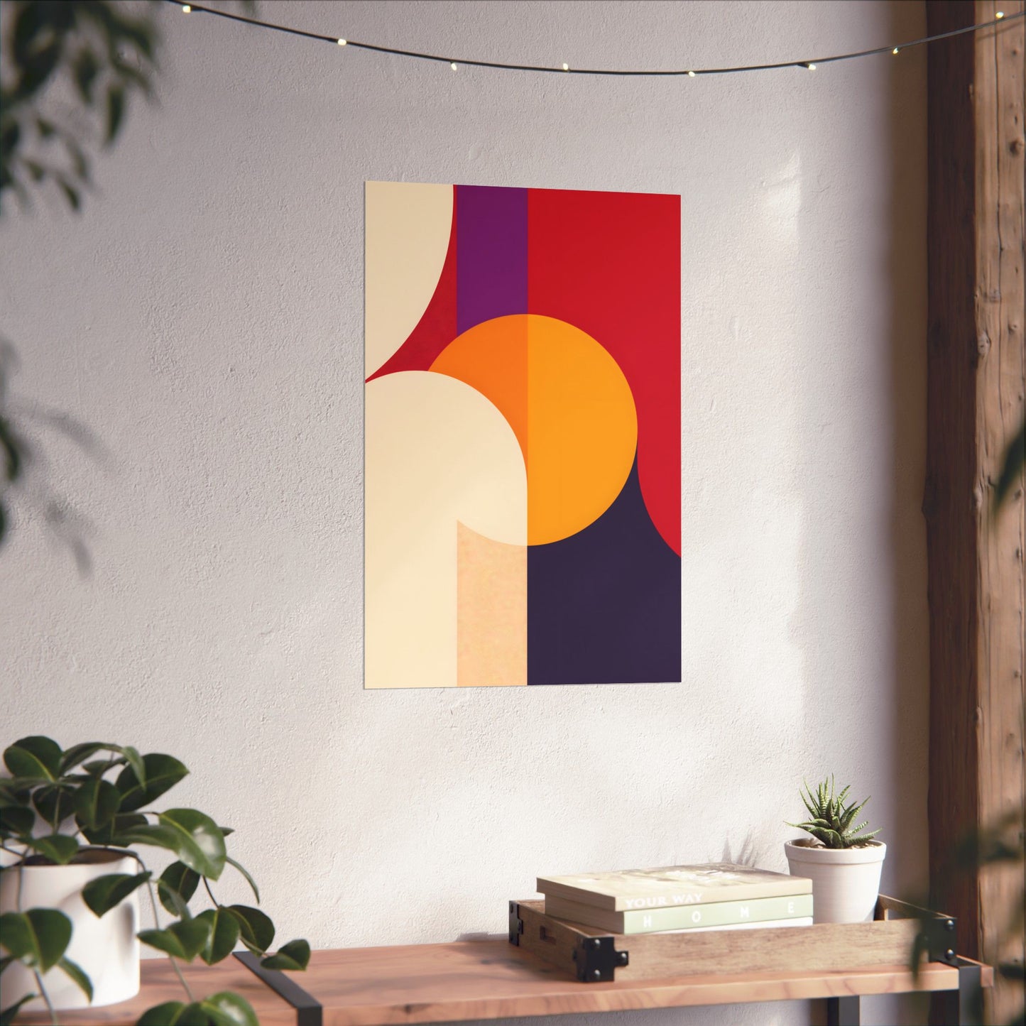 Sunset Geometry Poster