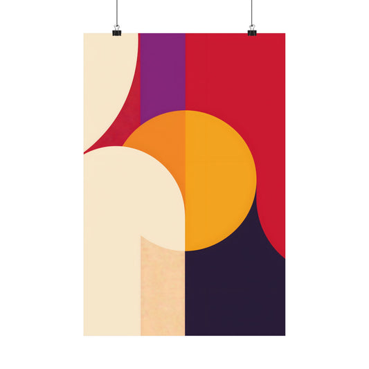 Sunset Geometry Poster